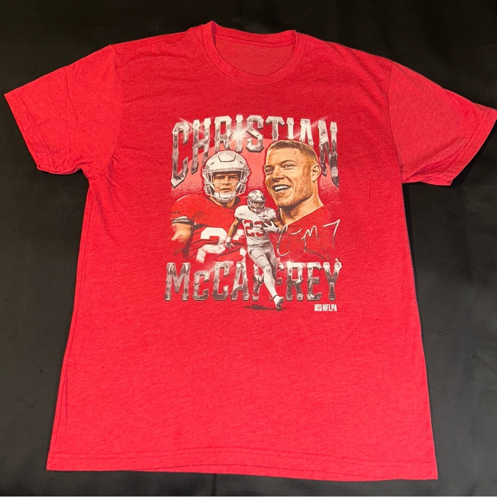 49ers Christian McCaferey T-shirt M Red